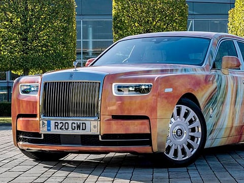 Rolls Royce Phantom art car by Marc Quinn