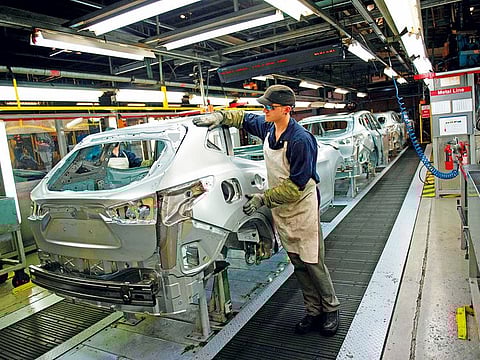 A Nissan manufacturing plant in Sunderland, north east England. Taken as a whole, this week’s PMIs pointed to the sharpest fall in employment since December 2009.