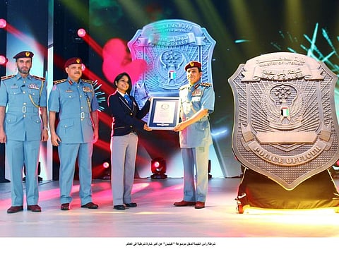 Look: RAK Police break record for biggest police badge