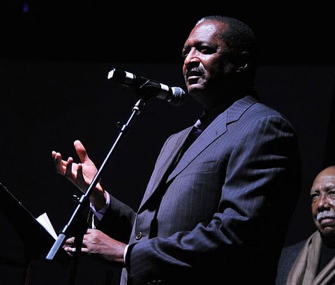 (FILES) In this file photo taken on February 24, 2011, Honoree Mathew Knowles attends the 2011 Living Legends Foundation Honors at the Highline Ballroom in New York City.    Knowles, the father of pop diva Beyonce, has revealed his battle with breast cancer and urged other men to get tested for the disease. The 67-year-old music executive discussed his illness in an interview on "Good Morning America" October 2, 2019, saying he was diagnosed earlier this summer after he and his wife noticed recurring dots of blood on his shirts and on their bedsheets. / AFP / GETTY IMAGES NORTH AMERICA / jemal countess AND Stephen LOVEKIN