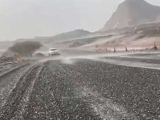 Video: Weather alert after dust swirls, rain and hail in UAE