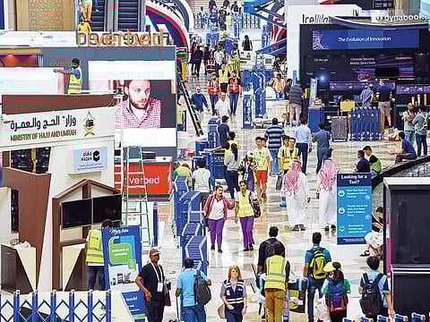 Preparations under way for Gitex Technology Week, which starts today at the Dubai World Trade Centre. 
