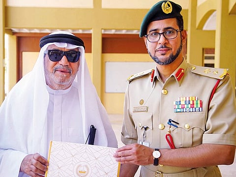 Al Beloushi helped blind students by incorporating Braille in the curriculum and providing Braille training to teachers.