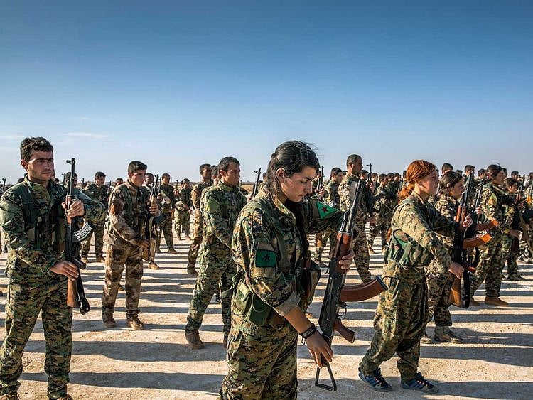 Kurdish fighters