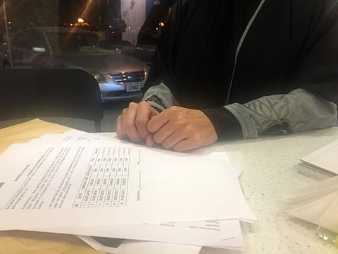 Mother of six Ruhi Fatima with documents showing her investments