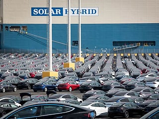 A shipment of electric vehicles. 