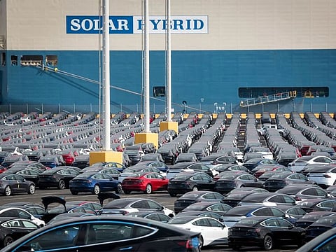 A shipment of Tesla vehicles. Norway, a country of little more than 5 million people, has the world’s highest number of electric vehicles per capita, thanks to generous incentives. 