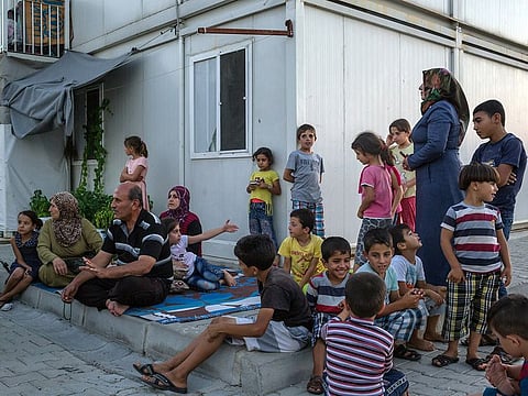 Syrian refugees at a camp in southern Turkey on Aug. 31, 2019.