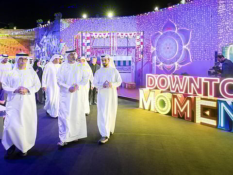 Khalid Bin Mohamed Bin Zayed inaugurates Abu Dhabi Moments. 