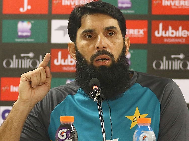 Pakistan's head coach Misbah-ul-Haq