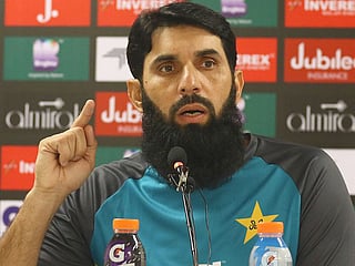 Pakistan's head coach Misbah-ul-Haq
