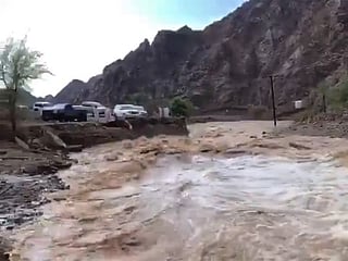 Pictures: Heavy rain and hailstorms lash parts of UAE
