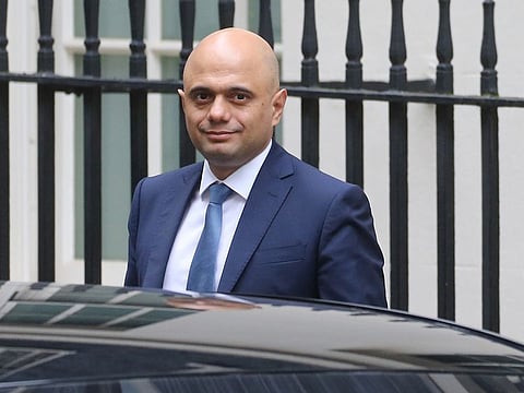 Britain's Chancellor of the Exchequer Sajid Javid.
