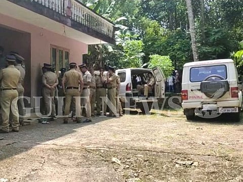 Police at Ponnamattam house located in Koodathayi, Kozhikode district in Kerala as part of Jolly Joseph investigation. 