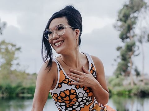 The actress and comedian Ali Wong in Los Angeles, Sept. 26, 2019. The star of two uproarious Netflix comedy specials is nervous about how people will react to her new book, "Dear Girls," a collection of essays about her rebellious youth, her struggle to break into comedy, her romantic and sexual exploits, and what it was like to grow up in what she calls a “very atypical Asian-American family.” (Joyce Kim/The New York Times)