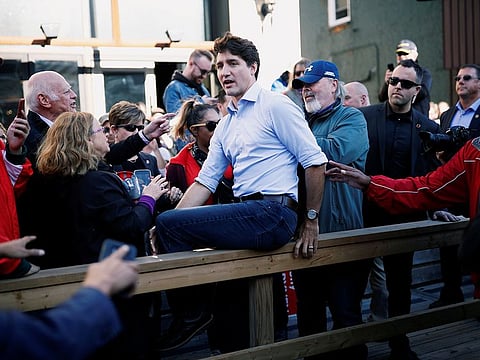Liberal leader and Canadian Prime Minister Justin Trudeau attends an election campaign visit to Richmond Hill near Toronto, Ontario, Canada October 13, 2019.