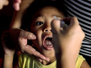 In Pictures: Philippines begins catch-up vaccination after polio returns