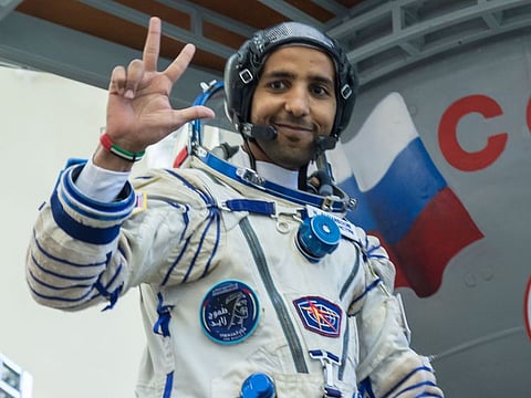 Hazza Al Mansouri at the Gagarin Cosmonaut Training Center in Star City, Russia