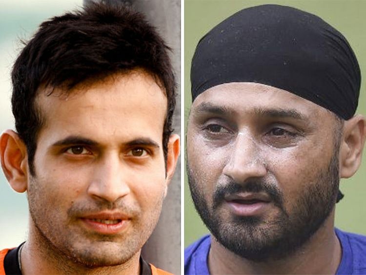 Irfan Pathan and Harbhajan Singh