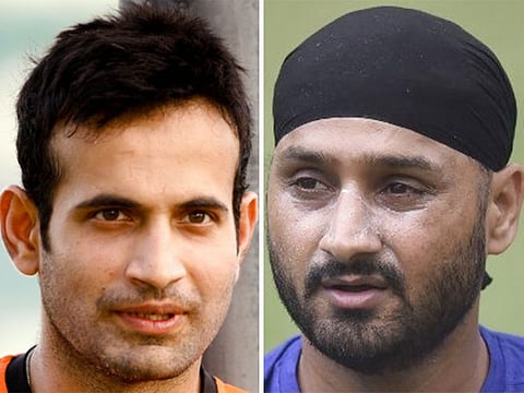 Irfan Pathan and Harbhajan Singh