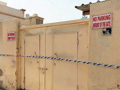 The body of the Indian woman was found by police sniffer dogs after her corpse had been buried by the couple in her house in the Maysaloon area of Sharjah.