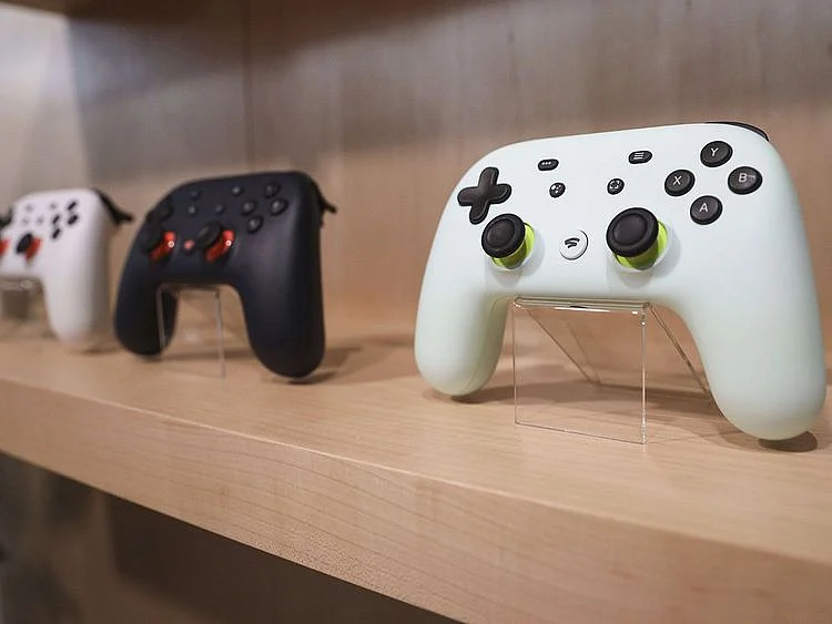 Google Stadia gaming system controller