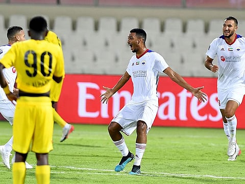 Sharjah defeated Al Wasl in the Arabian Gulf Cup last week.