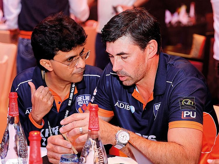 Stephen Fleming with Anis Sajan