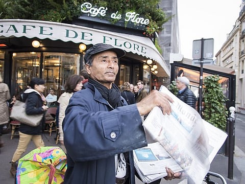 The lone French newspaper vendor of Pakistani origin Akbar Ali has been selling newspapers on Paris streets for last 47 years. He sells Le Monde only. Akbar Ali is perhaps the last newspaper hawker of Paris doing this without fail since 1972.