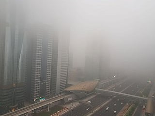 UAE weather: Visibility close to zero in Dubai and Umm Al Quwain