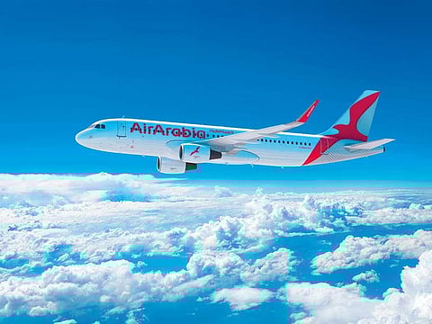 Air Arabia introduces new logo to their plane (aircraft). 