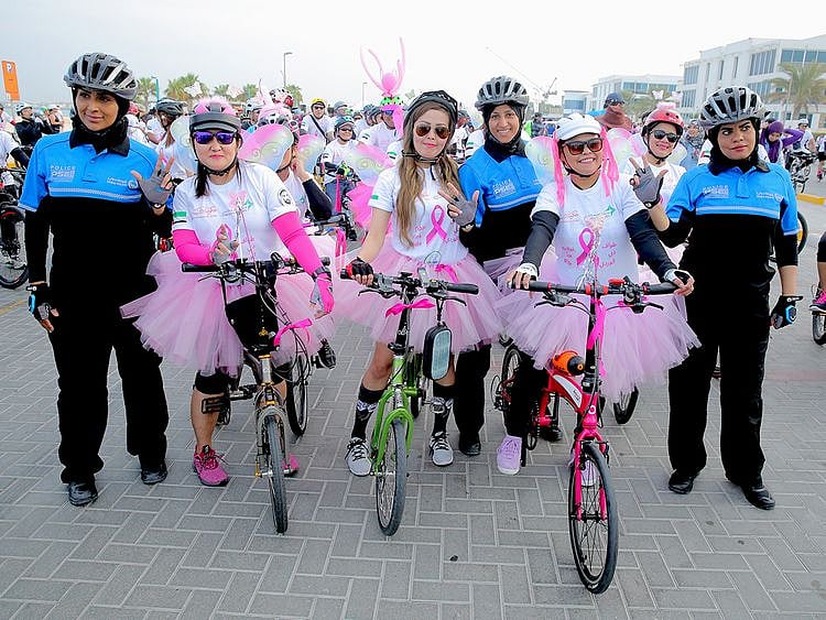 Dubai Pink Ride for breast cancer