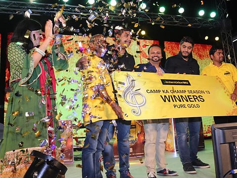 The Dubai Asset Management labour accommodation in Al Quoz 1 erupted in joy as two Indian workers walked way with Dh35,000 worth of gold at the annual Western Union Camp Ka Champ (Champ of the Camp) singing contest on October 17.