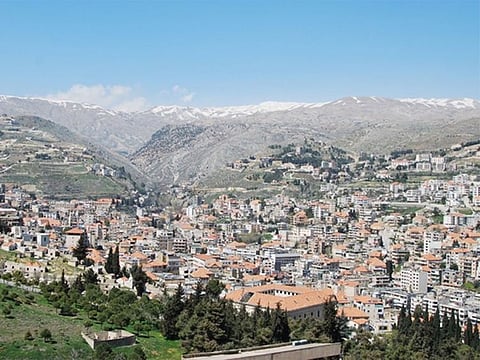 A view of Zahle, capital of the Beqaa governorate and Lebanon’s third-largest city. 