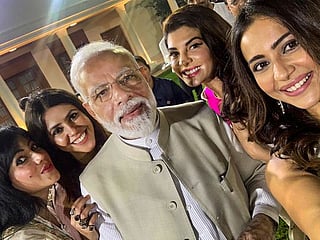 Pictures: India's Prime Minister Narendra Modi meets Bollywood stars, takes selfies