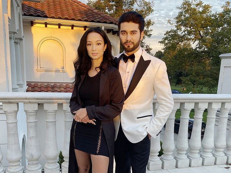 Draya Michelle and Shayan Khan at the shoot of the web series BE SOMEONE-1571638156314