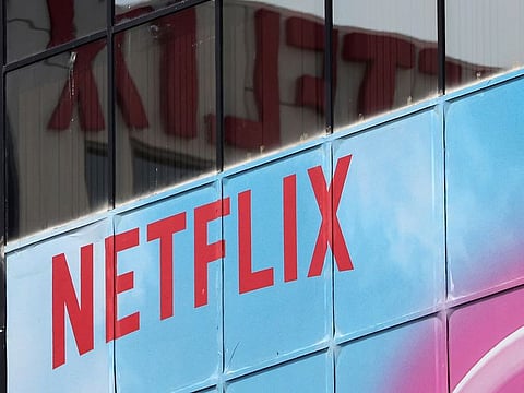 The Netflix logo is seen on their office in Hollywood, Los Angeles, California. 