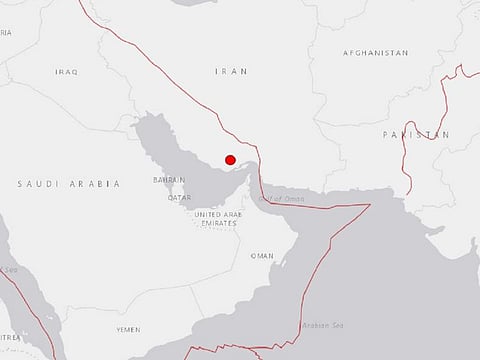 The USGS reported earthquake in Iran with a 5.1 magnitude
