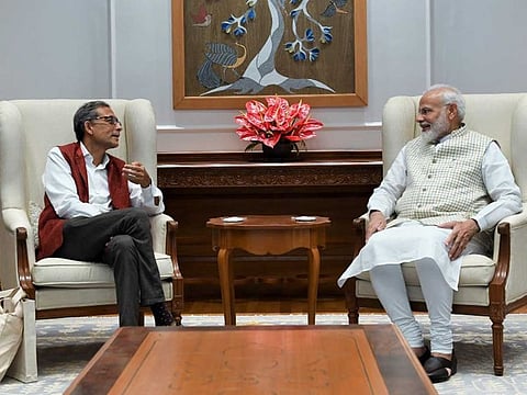 "Excellent meeting with Nobel laureate Abhijit Banerjee. His passion towards human empowerment is clearly visible. We had a healthy and extensive interaction on various subjects. India is proud of his accomplishments. Wishing him the very best for his future endeavours," Modi tweeted.