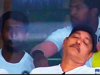 India’s Ravi Shastri caught napping by social media jokers