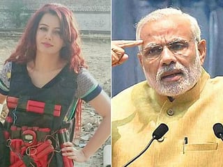 Pakistani singer Rabi Pirzada posts picture of herself in a suicide bomber jacket, targets Indian PM Modi