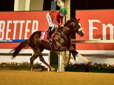 Barack Beach wins the opening race at Meydan.
