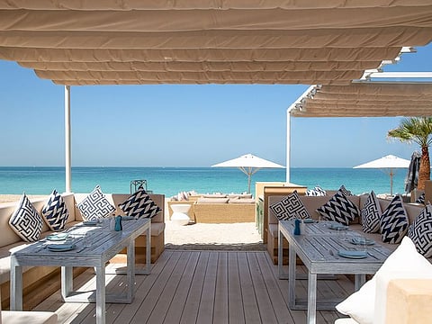 Shimmers, a Greek restaurant on the beach of Mina A Salam