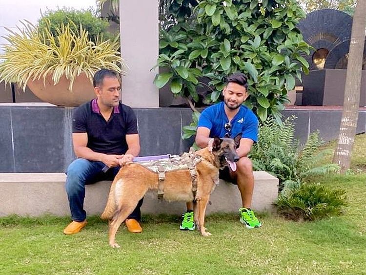 Rishabh Pant with MS Dhoni