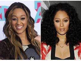 This combination photo shows various hairstyles worn by actress Tia Mowry-Hardrict. 