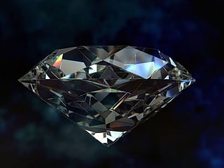 Your jewellery won't charge your phone, but ultrathin diamond could power future sensors. For illustrative purposes only.