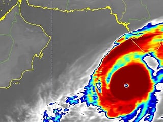 Tropical cyclone Category 4 intensifies near Arabian Sea