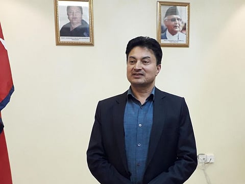 Nepalese Labour Minister, Gokarna Bista 
PHOTO ANWAR