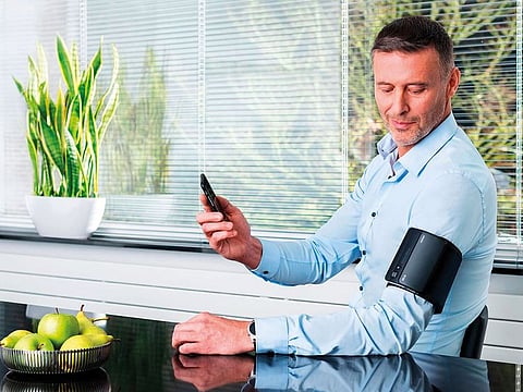 The sleek looking device sets the new standard in blood pressure monitoring