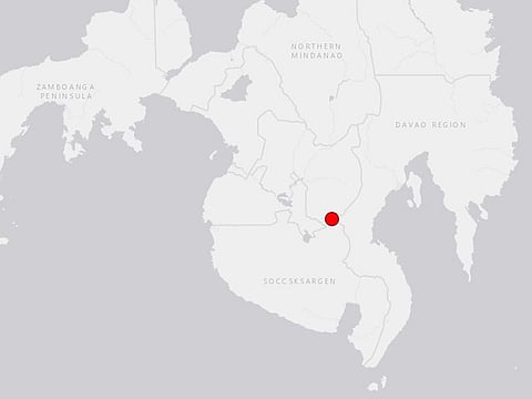 Philippines earthquake map.